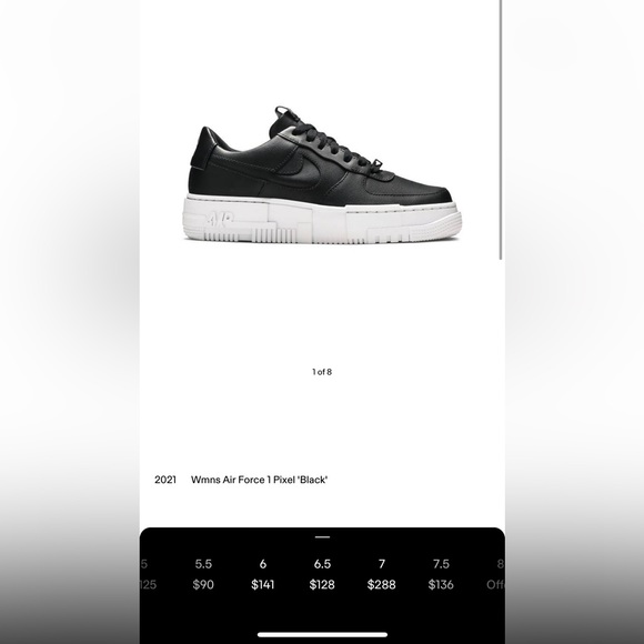 Air Force 1 Pixel ‘Black’ - Picture 1 of 4